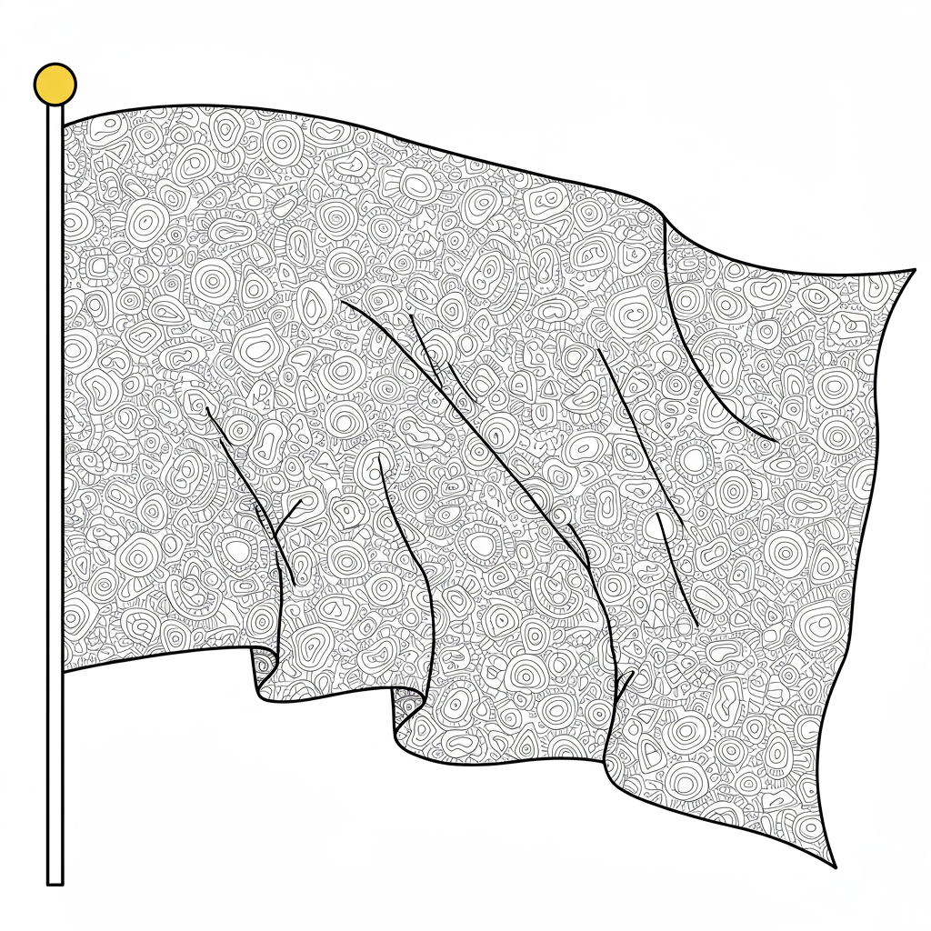 monaco flag pattern coloring page
