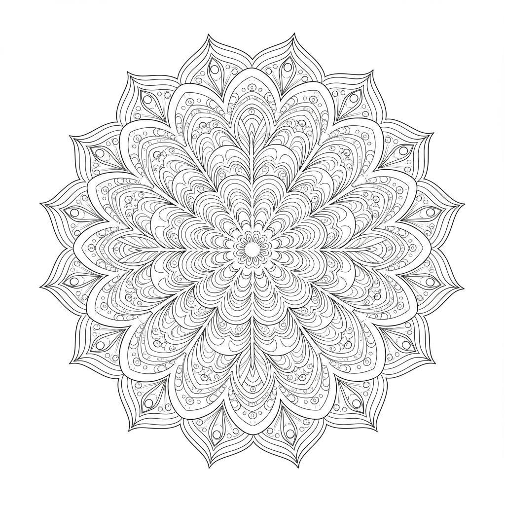 página de colorir de mandala de one piece