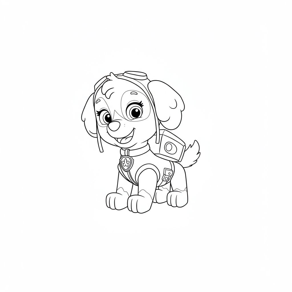 Baby-Malvorlage von Paw Patrol