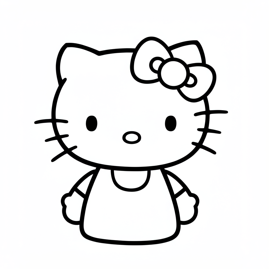 sanrio portrait coloring page