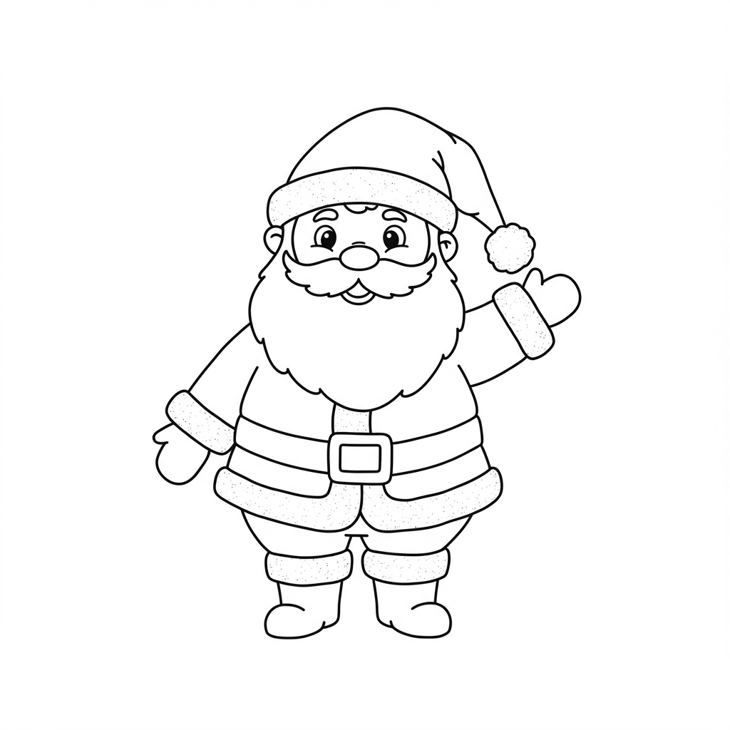 disegni da colorare babbo natale bebè