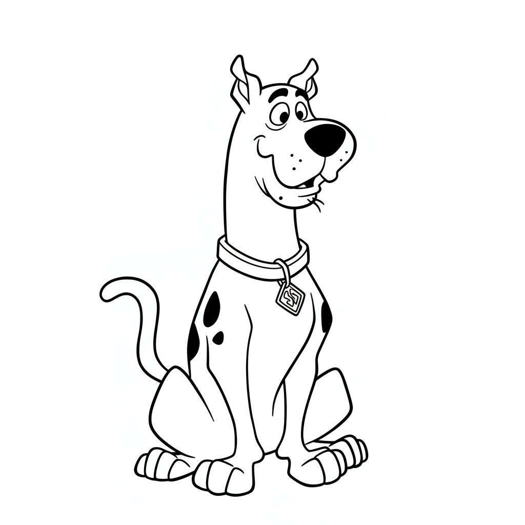 scooby doo disegni da colorare carino