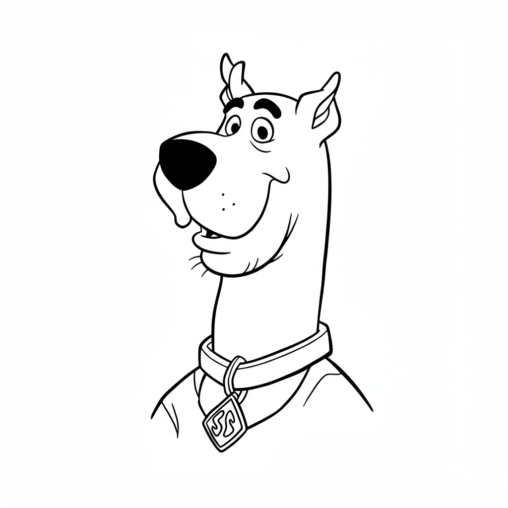 scooby doo disegni da colorare ritratto