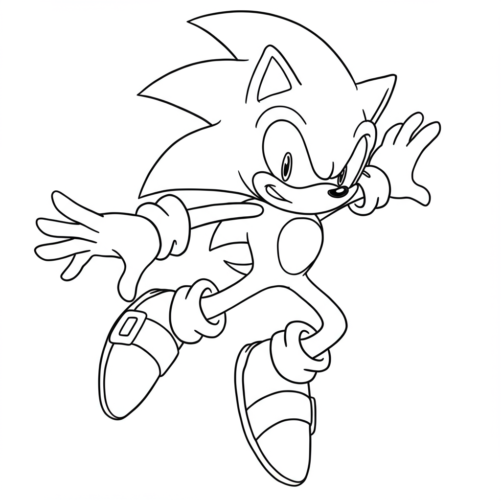 sonic pattern coloring page
