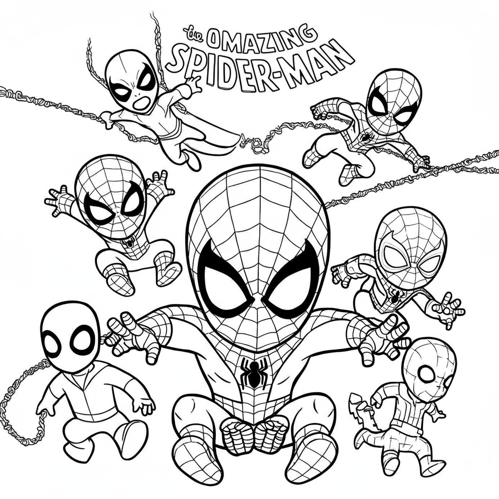 spidey and his amazing friends baby coloring page