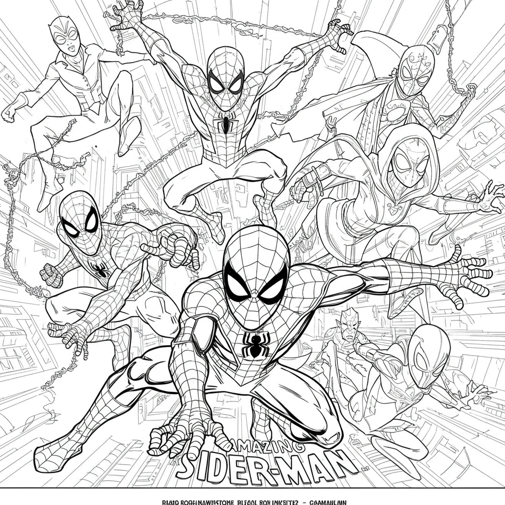 spidey and his amazing friends educational coloring page