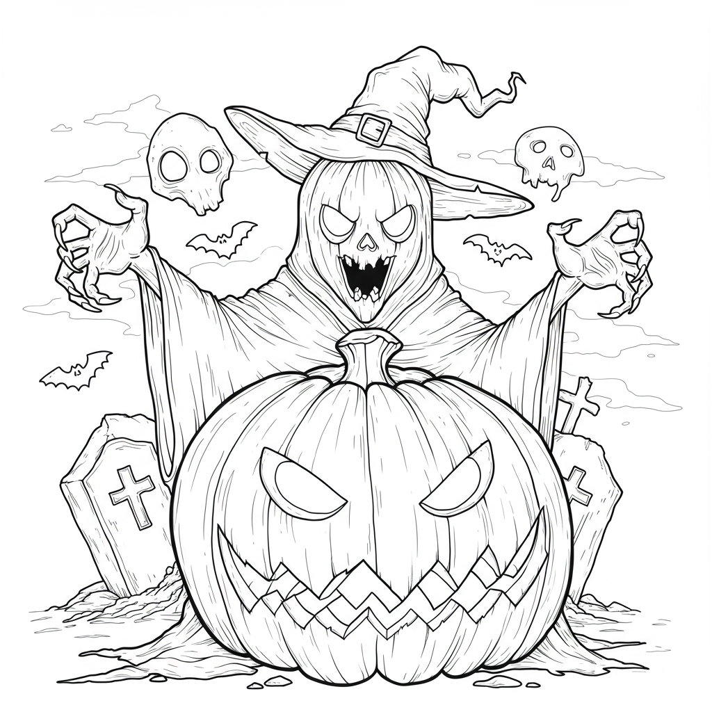spooky halloween abstract
