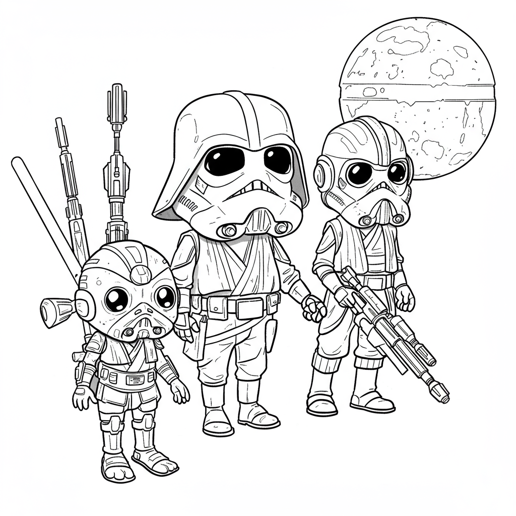star wars bebek boyama sayfası