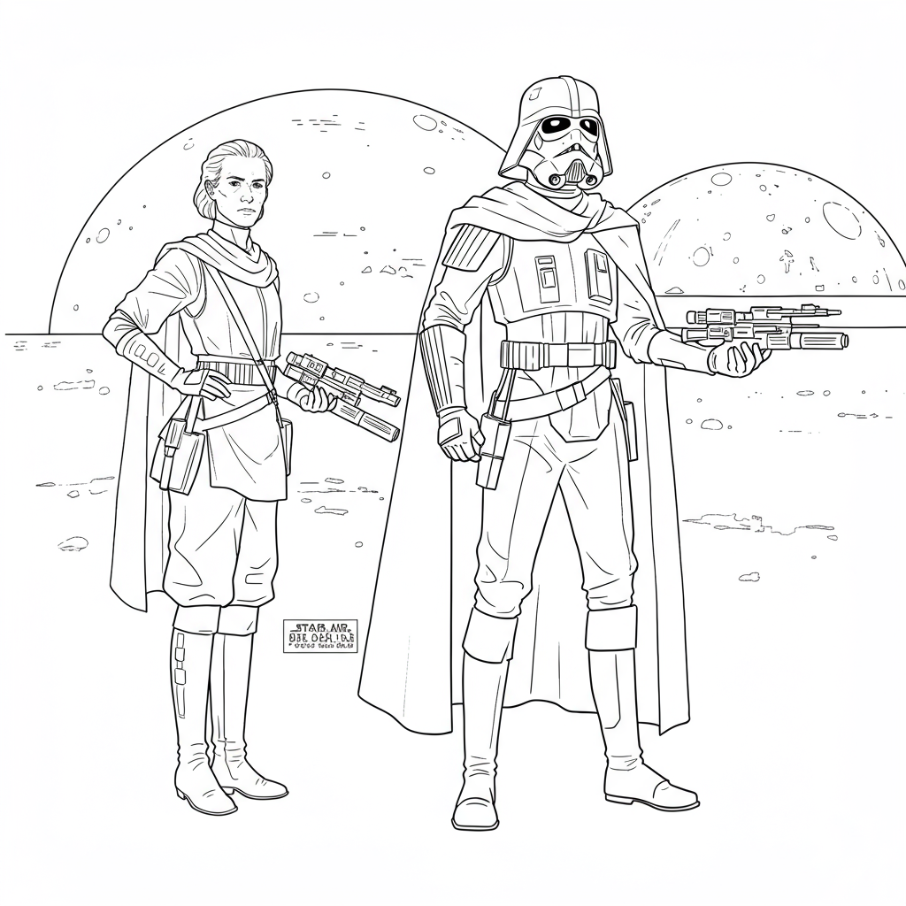 star wars kolay boyama sayfası