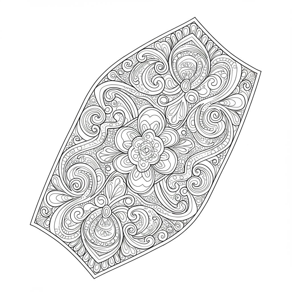 stitch decorative coloring page