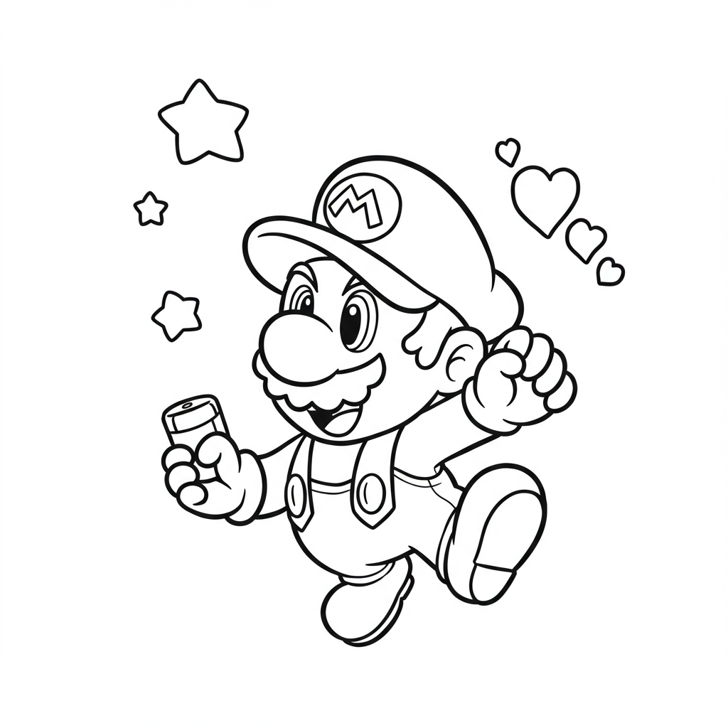 super mario urocza kolorowanka