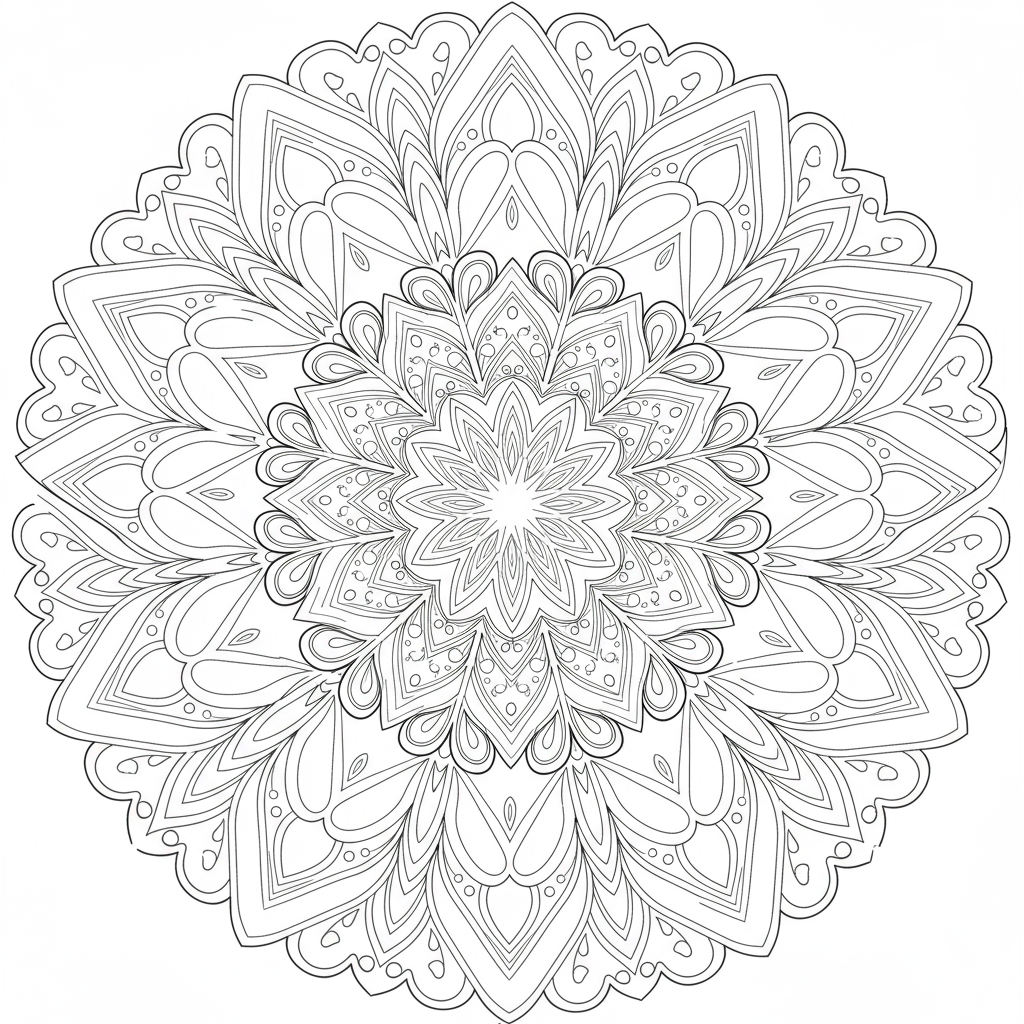 valentine's day color pages mandala coloring page