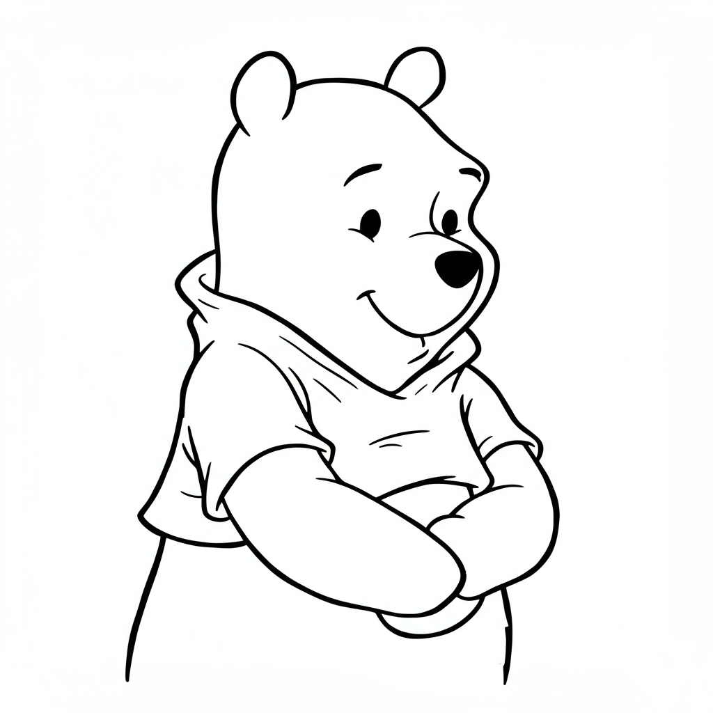 winnie the pooh portrait coloring page