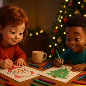 Family Christmas Coloring
