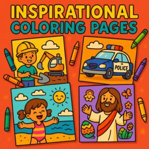 Inspirational coloring pages