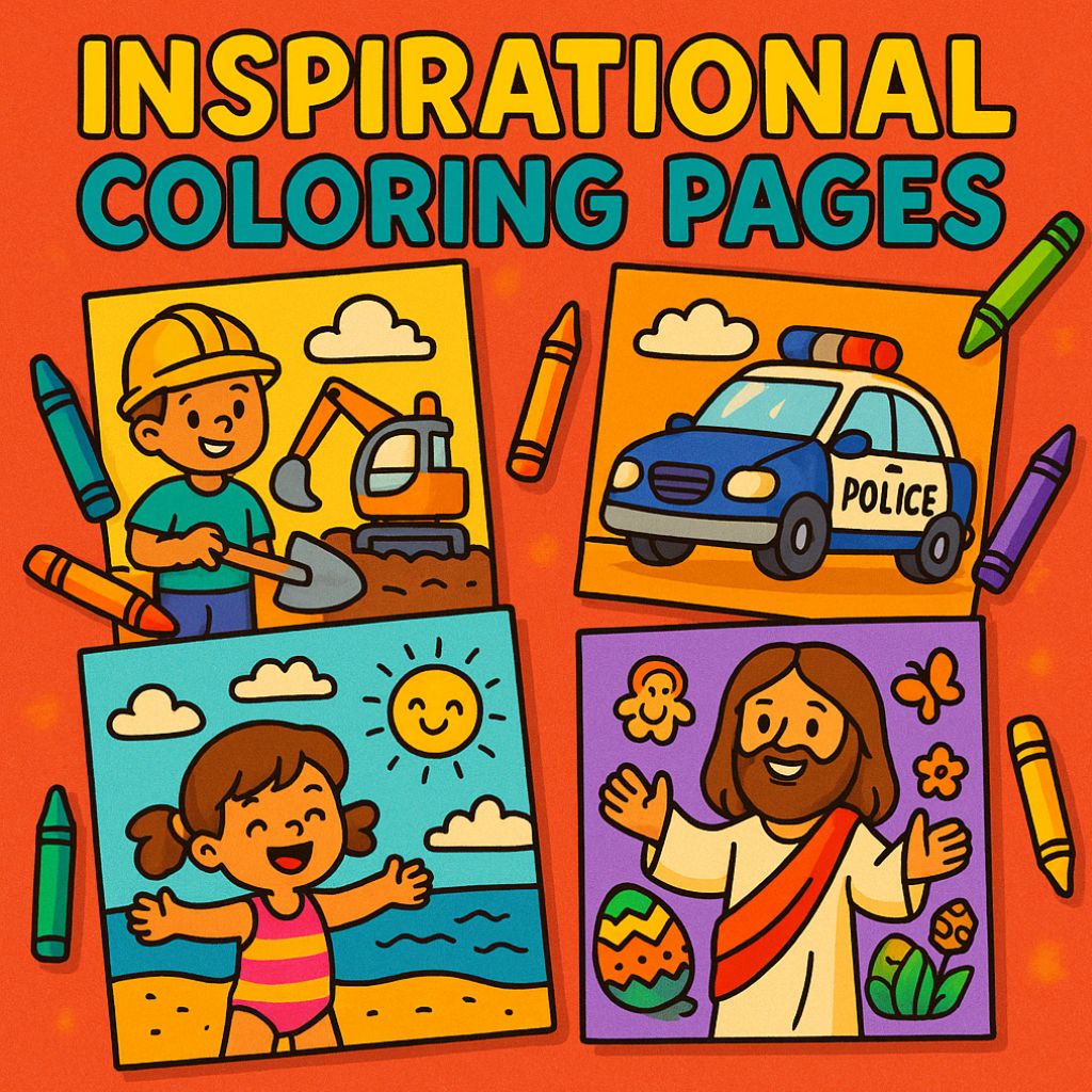 Inspirational coloring pages