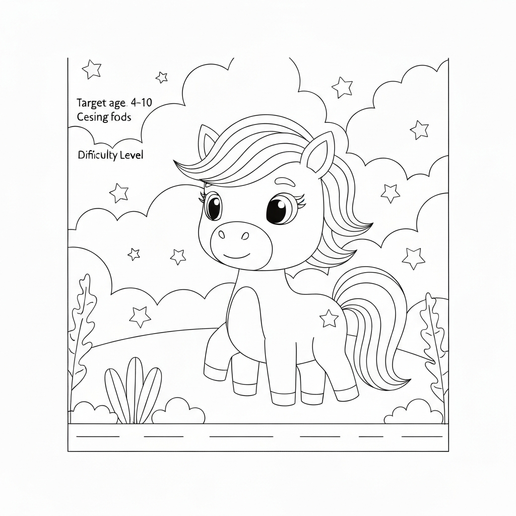 baby unicorn baby coloring page