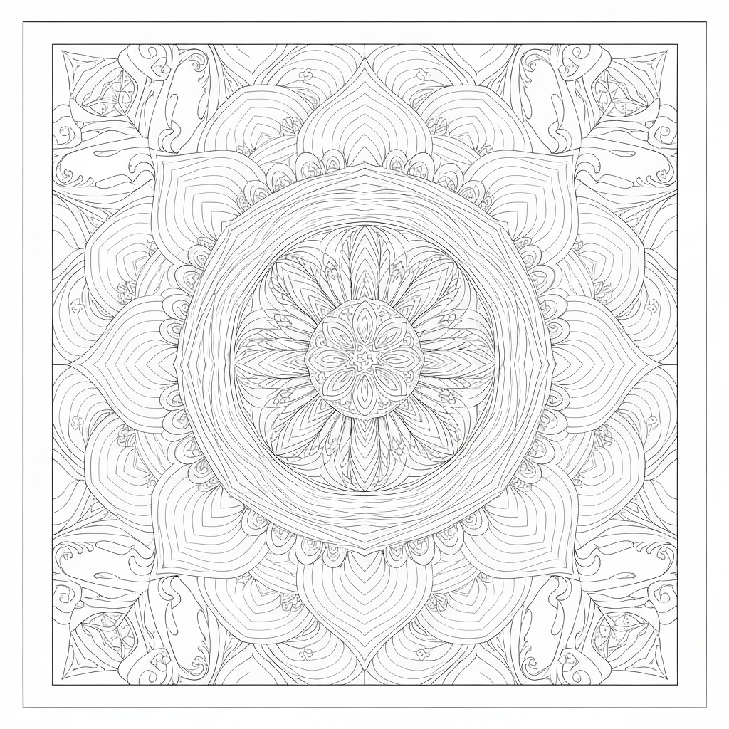 beauty and the beast mandala coloring page