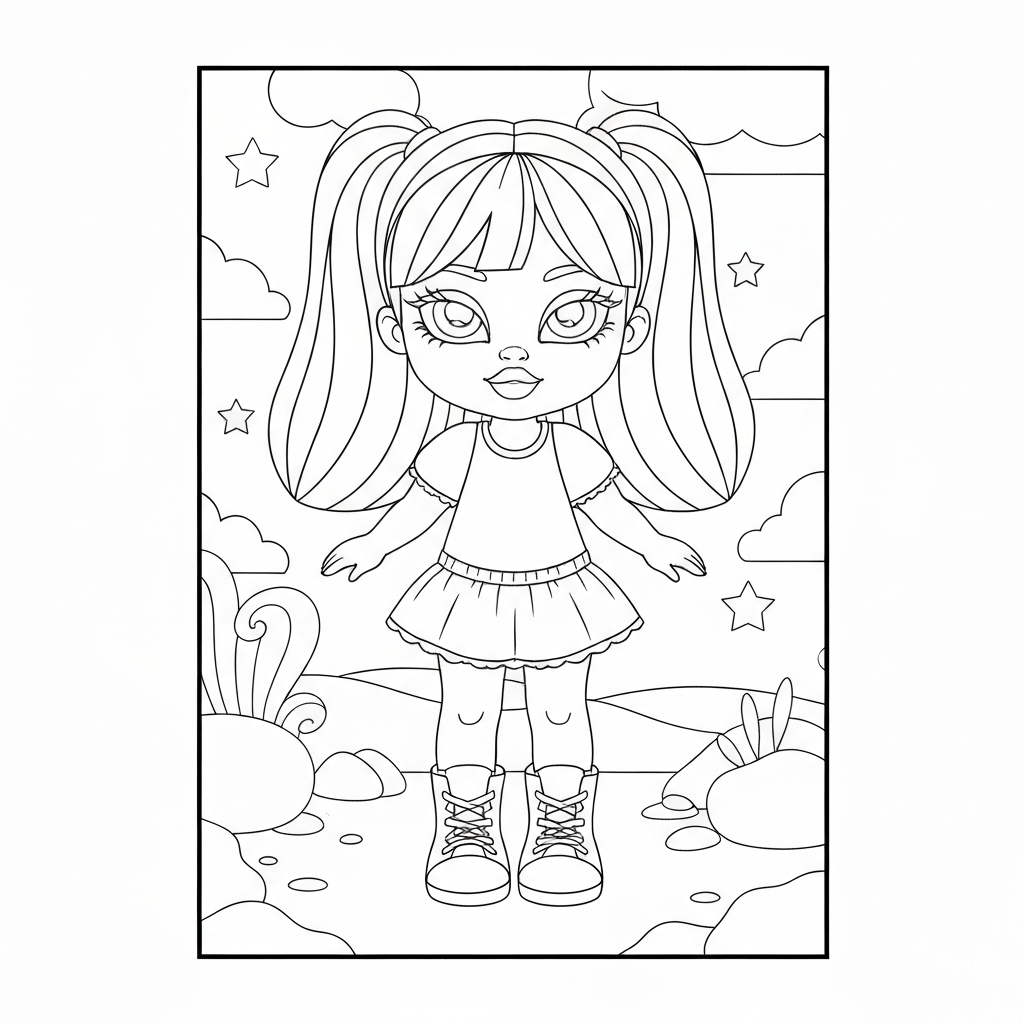 Bratz-Puppe Baby-Malvorlage