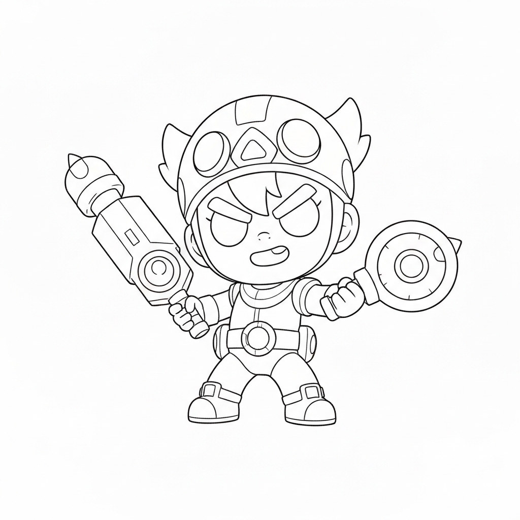 brawl stars baby coloring page