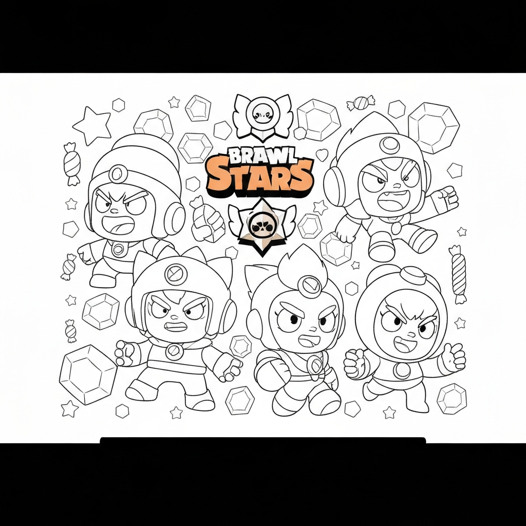 brawl stars decorative coloring page