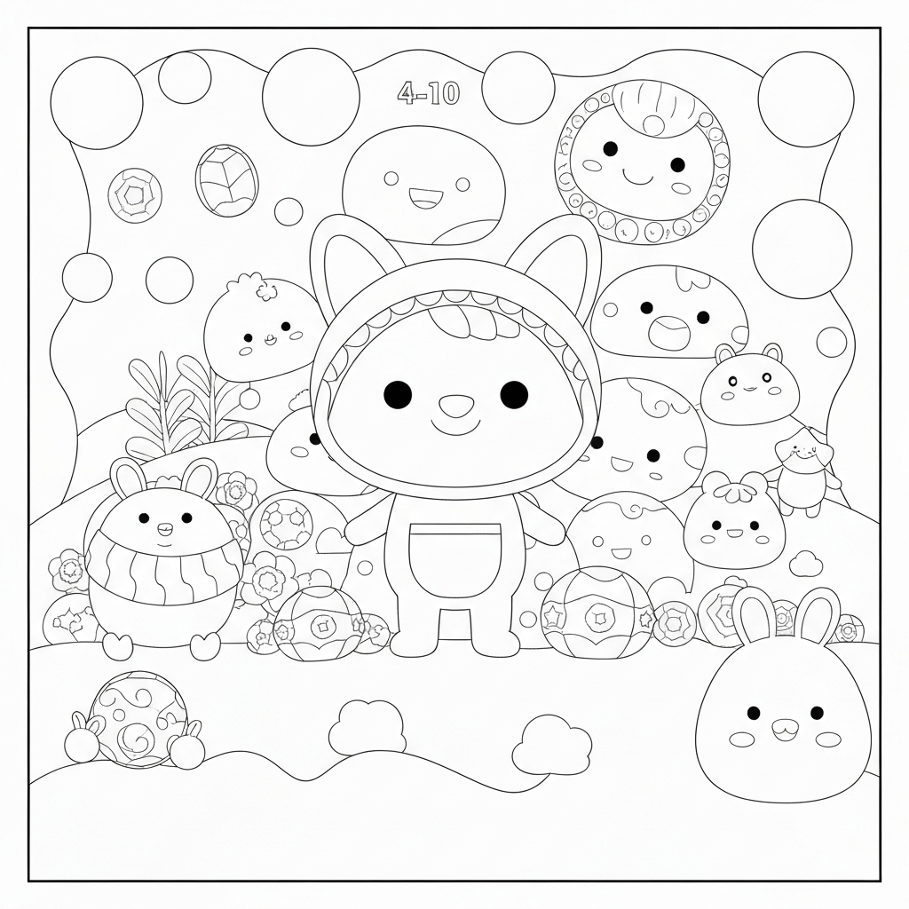 kleurboek squishmallows baby kleurplaat