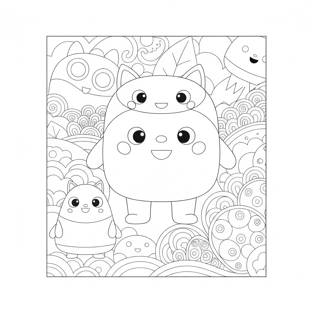 kleurboek squishmallows mandala kleurplaat