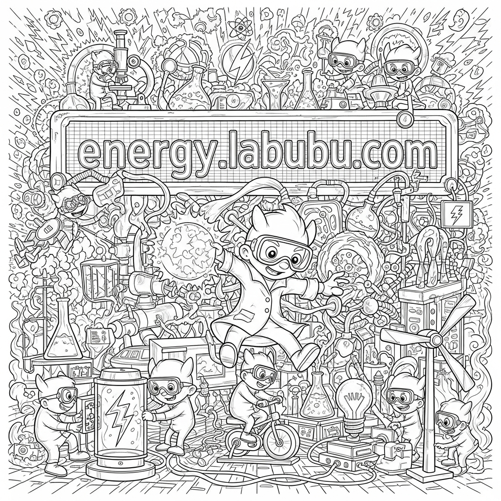 labubu big into energy  website action coloring page