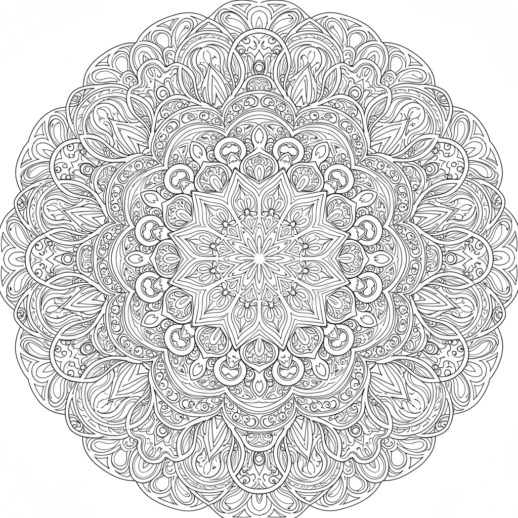 dibujos para colorear de mandalas abstractos