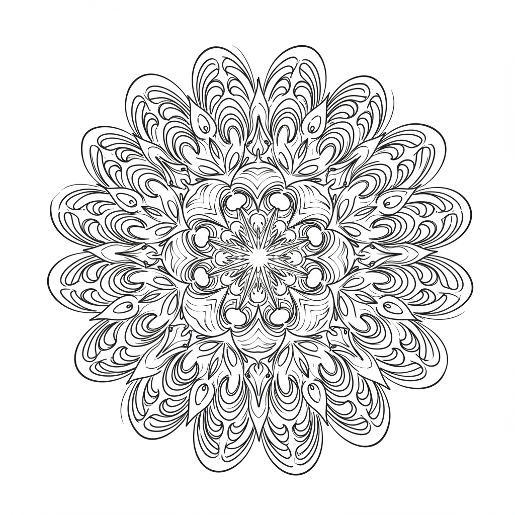 dibujos para colorear de mandalas de acción