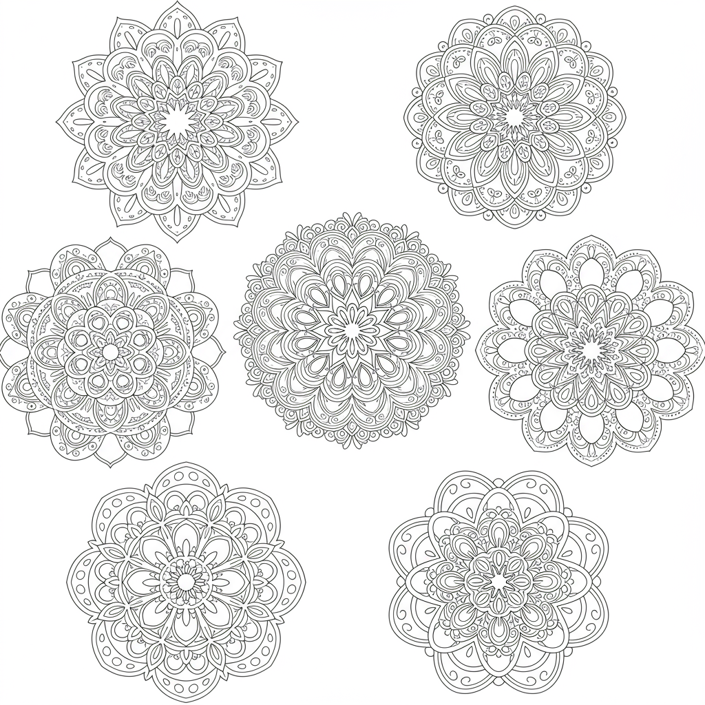 dibujos para colorear de mandalas de caricaturas