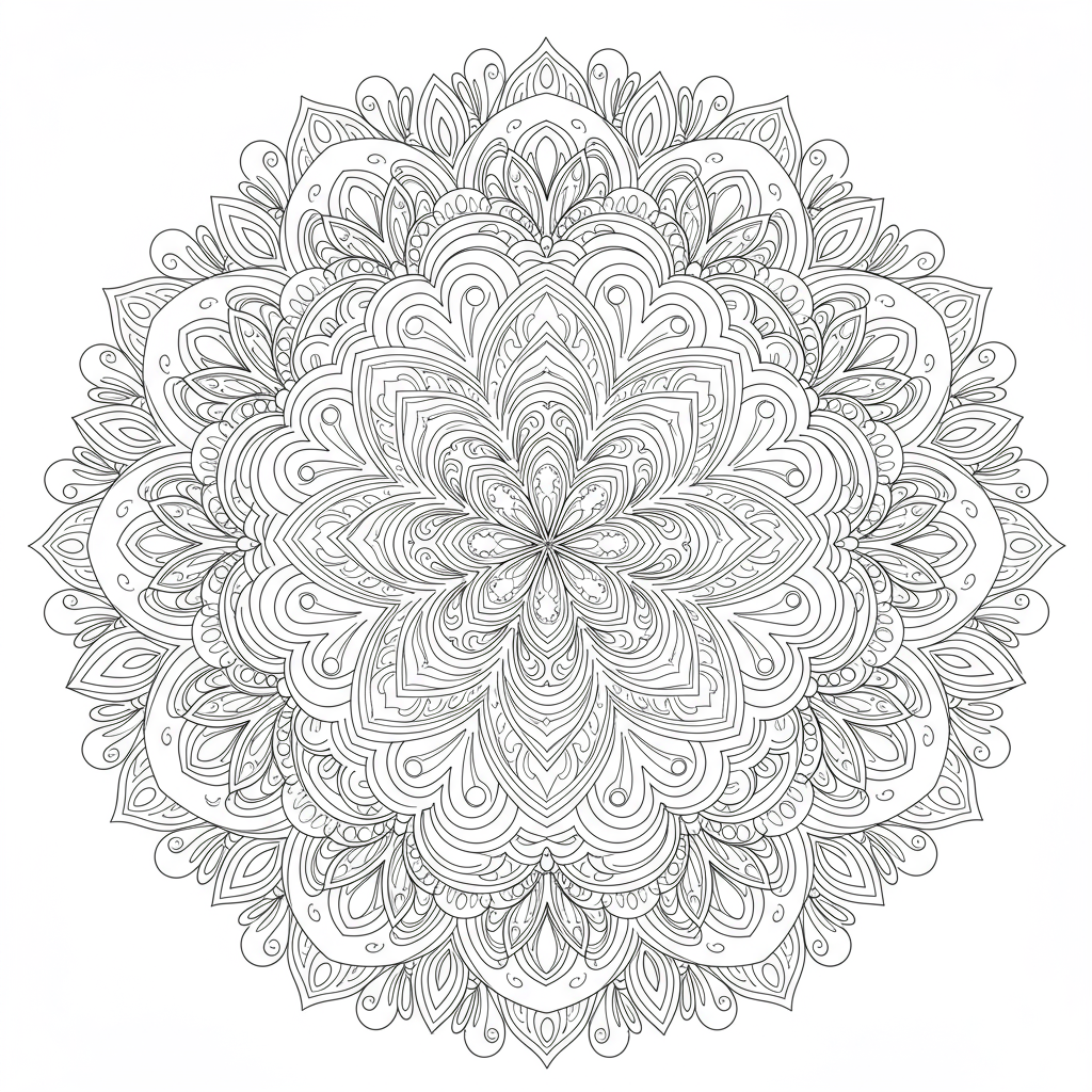 dibujos para colorear de mandalas decorativos