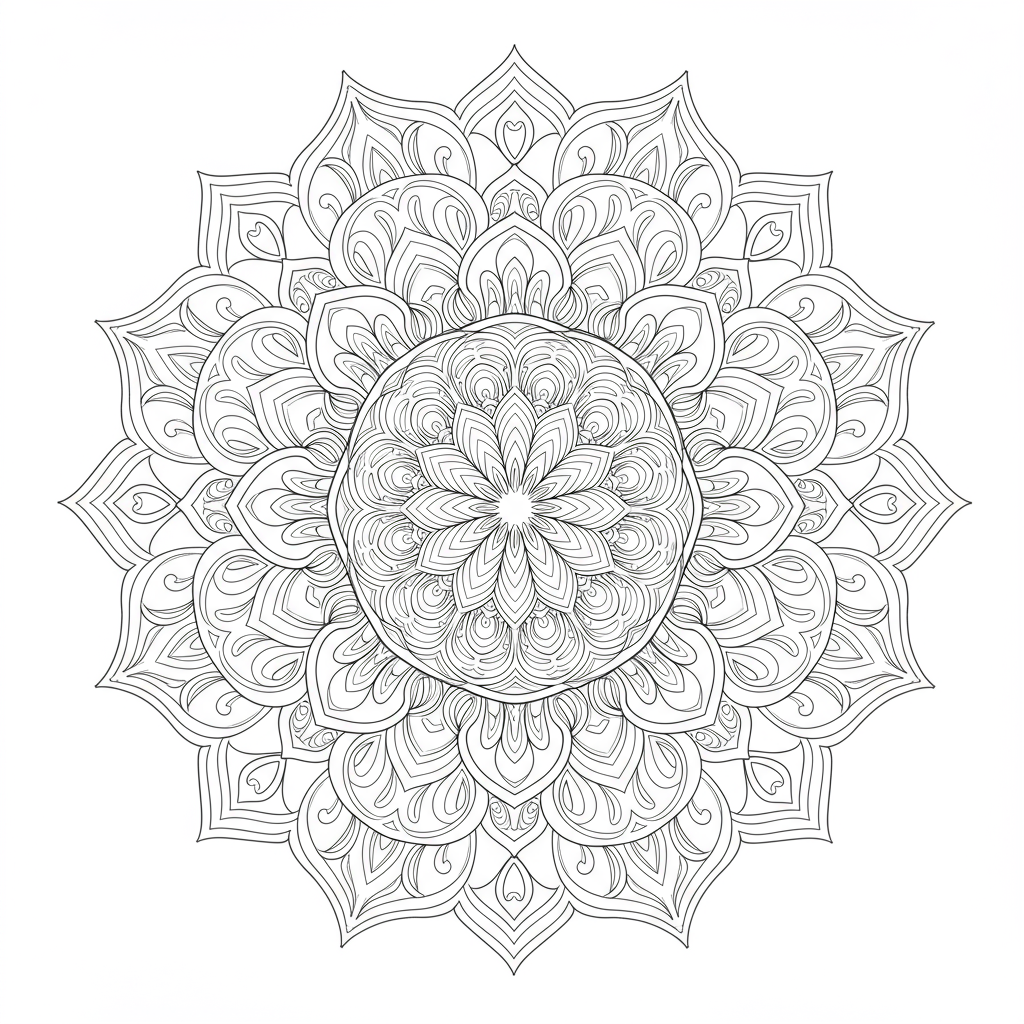 dibujos para colorear de mandalas detallados