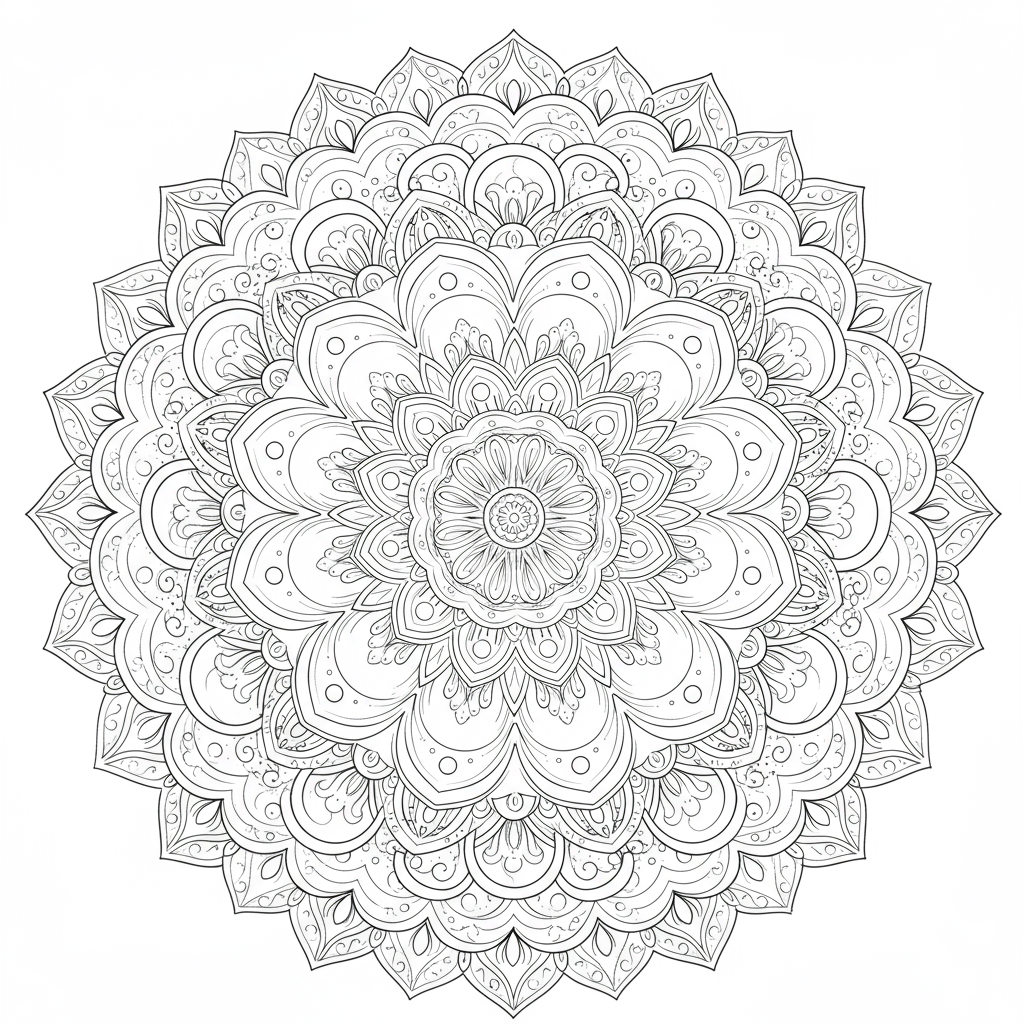 dibujos para colorear de mandalas fáciles