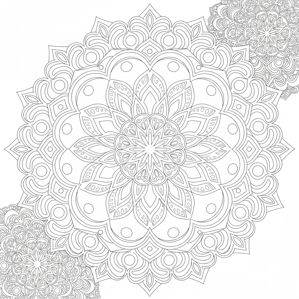 dibujos para colorear de mandalas de familia