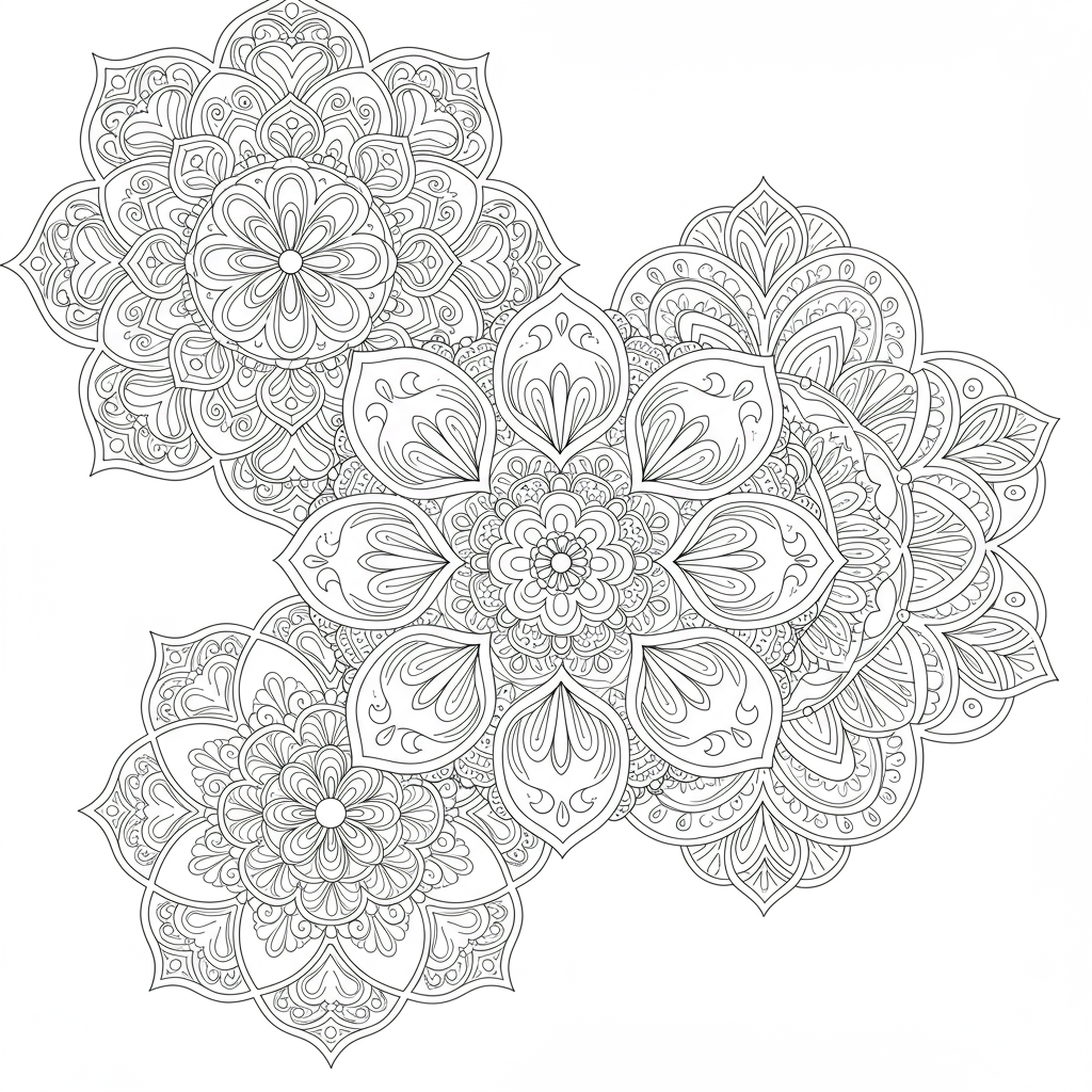 dibujos para colorear de mandalas de patrones