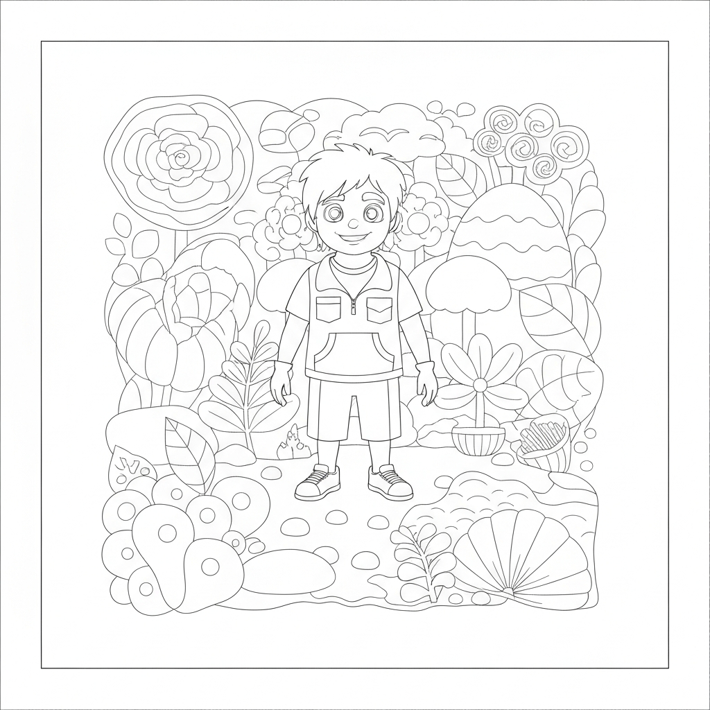 nike flowers coloring page