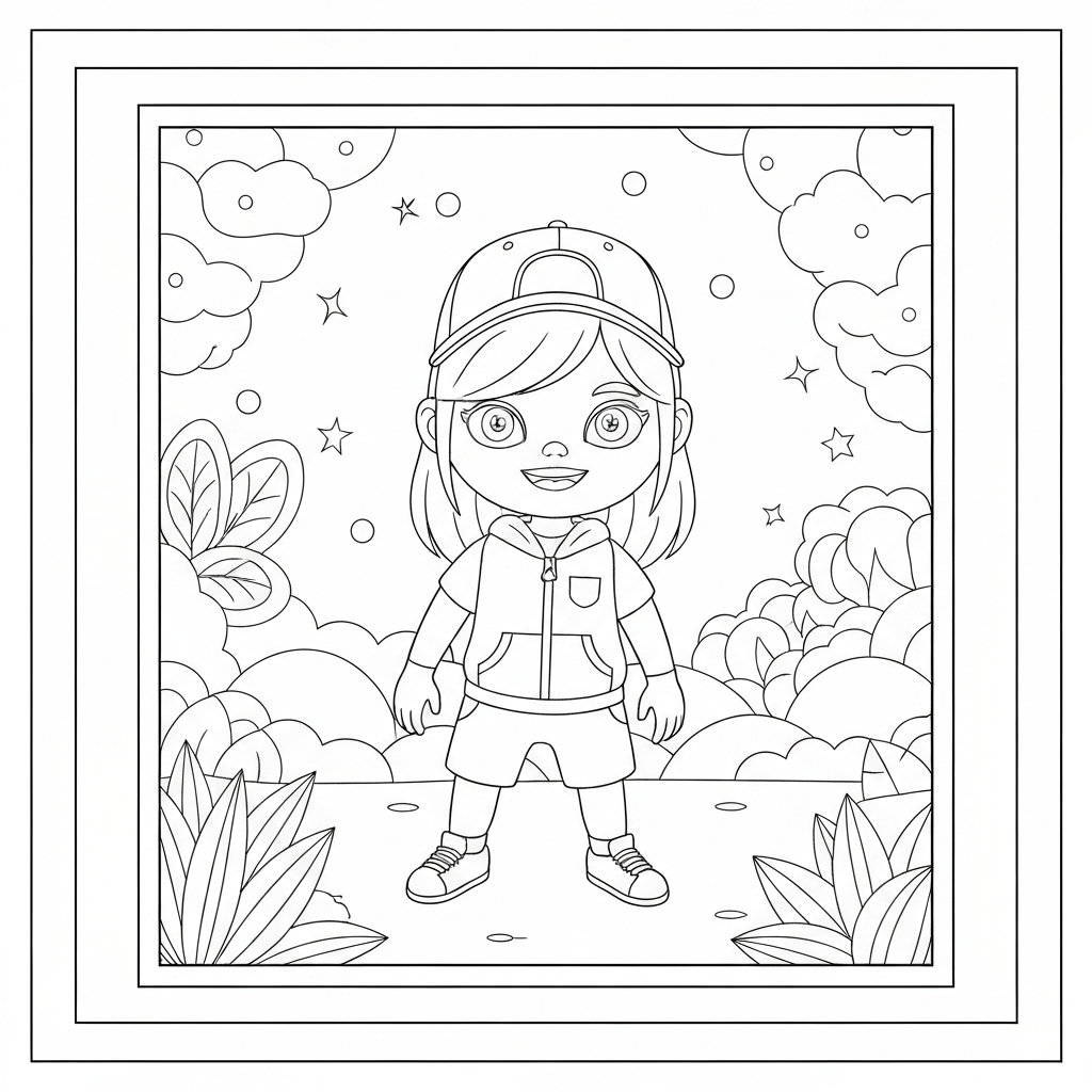 nike portrait coloring page