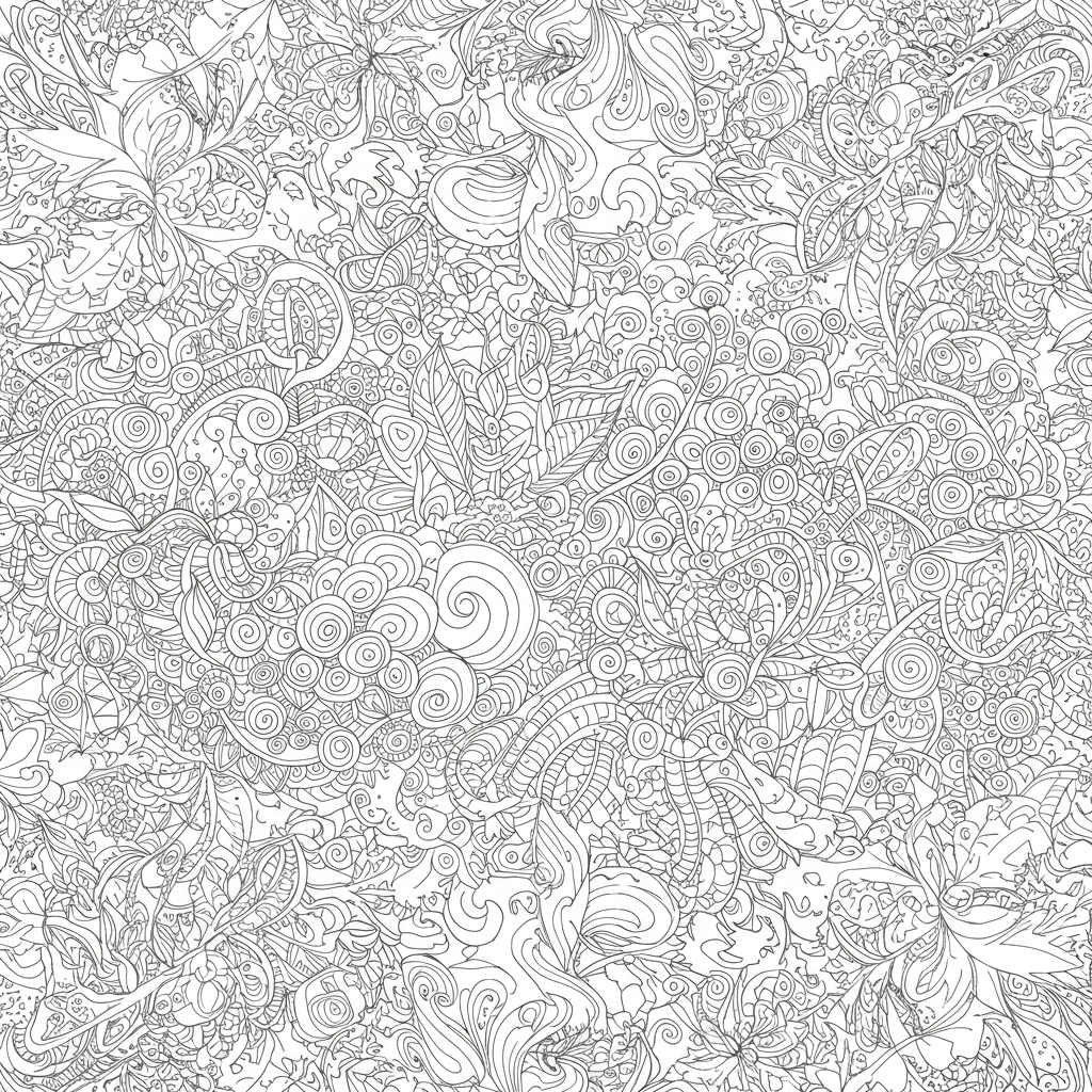 november pattern coloring page