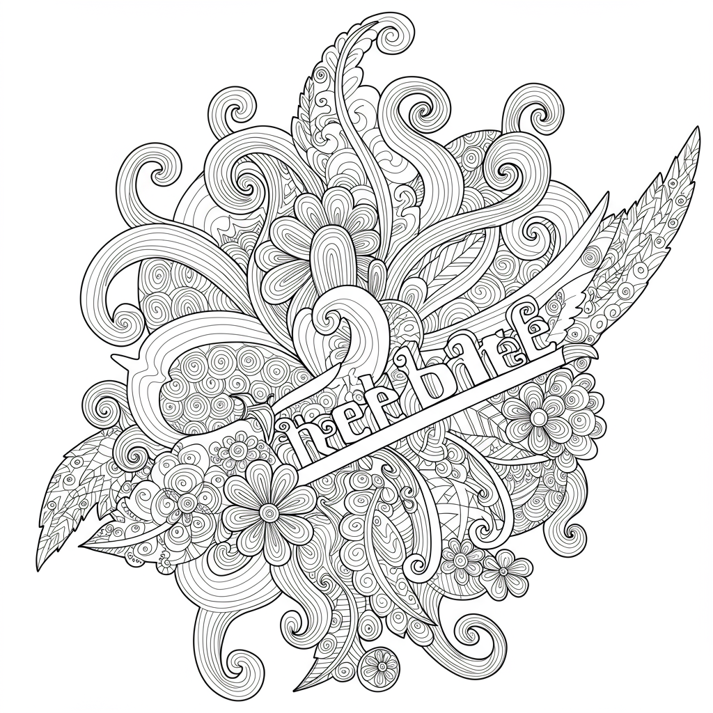 recuse blaze decorative coloring page