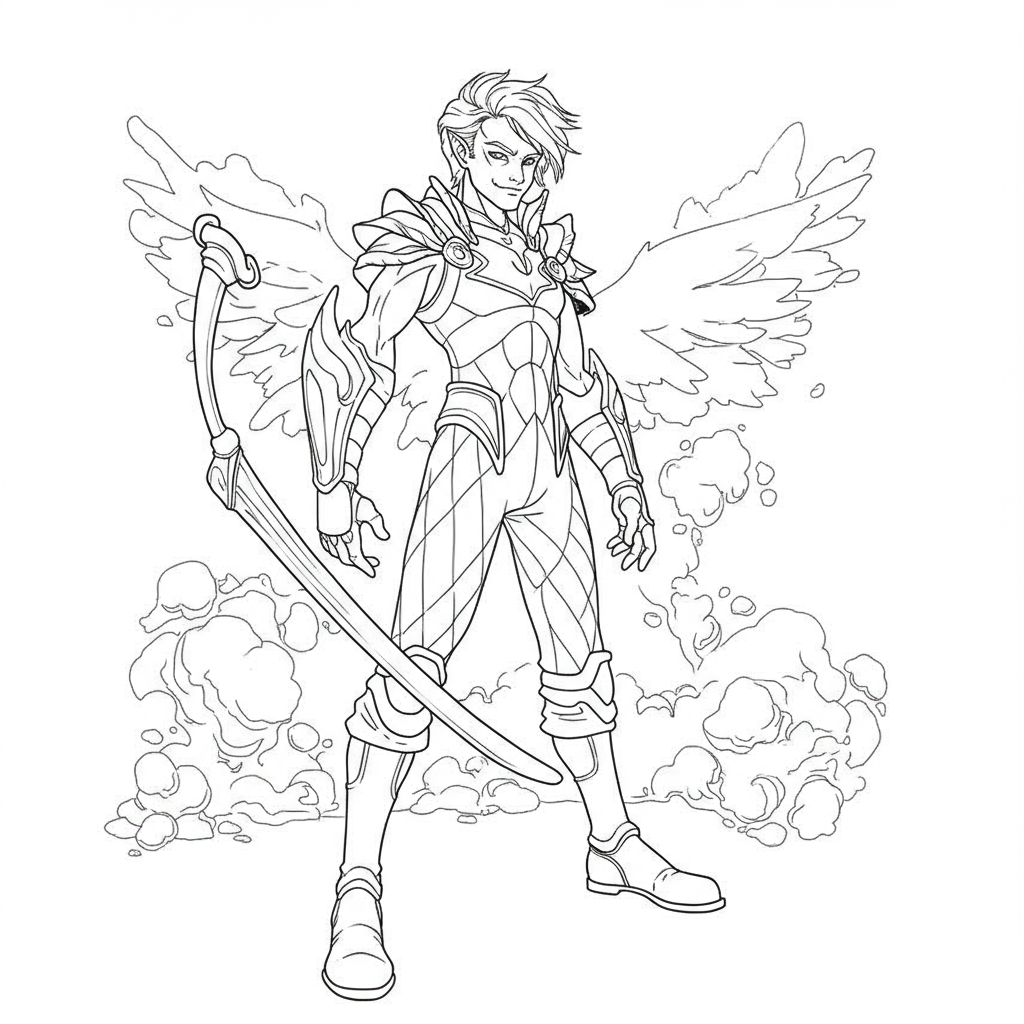 recuse blaze easy coloring page