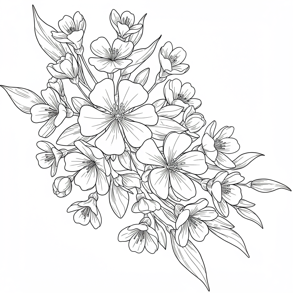 recuse blaze flowers coloring page