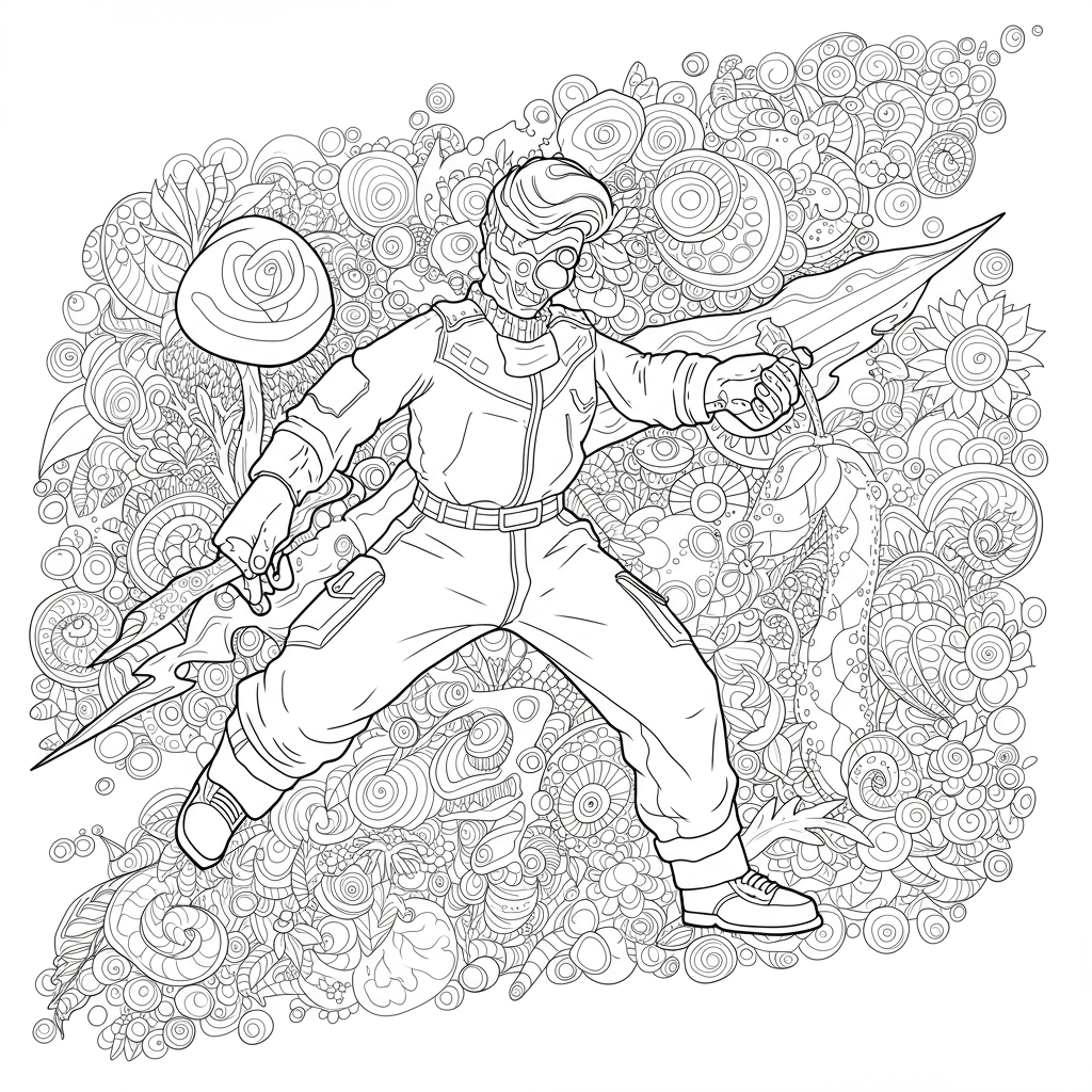 recuse blaze pattern coloring page