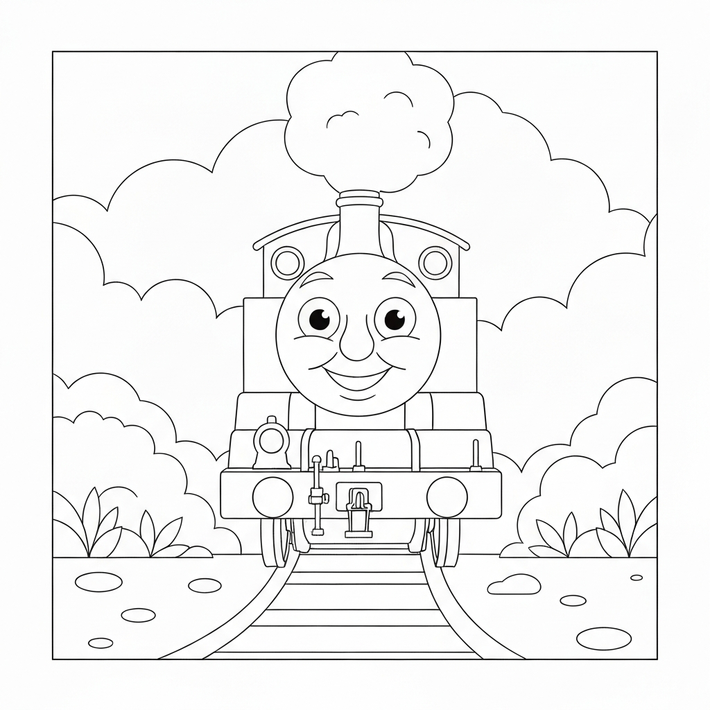thomas die lokomotive zum Ausdrucken Mandala-Malvorlage