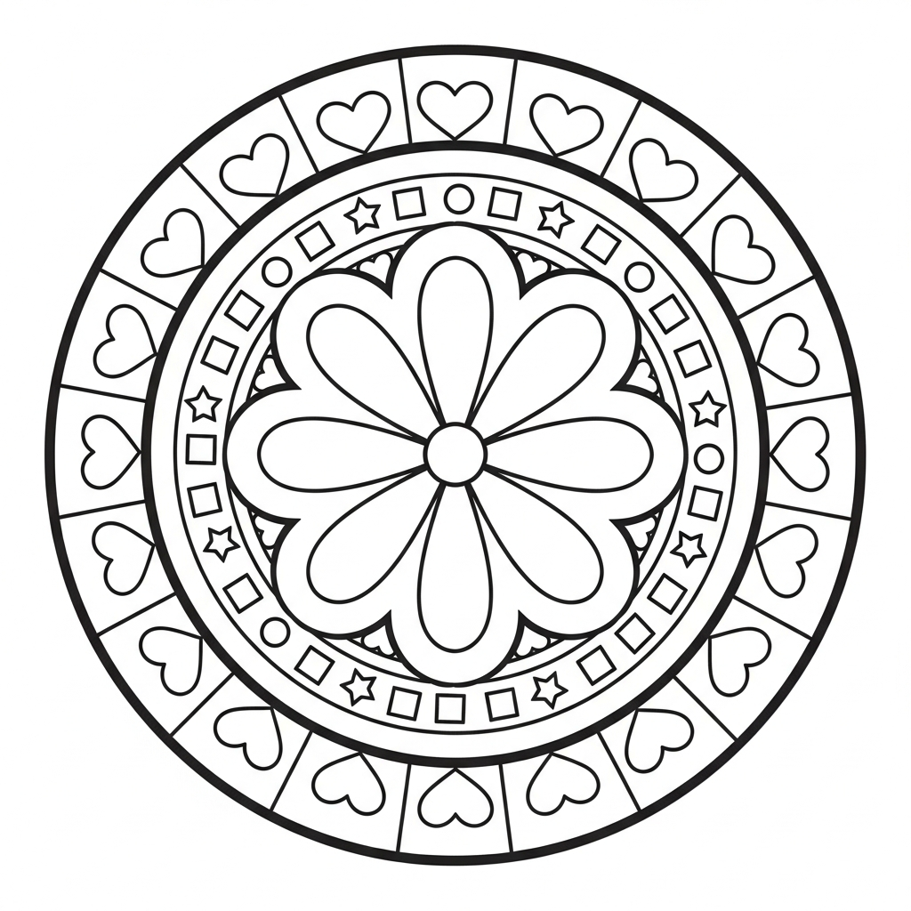 willt mandala coloring page