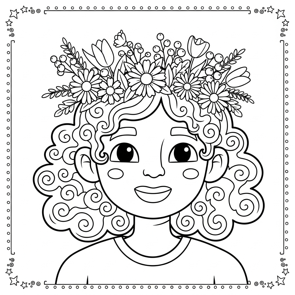 willt portrait coloring page