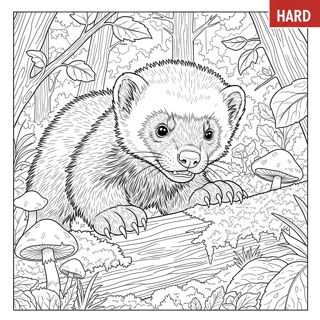 wolverine baby coloring page