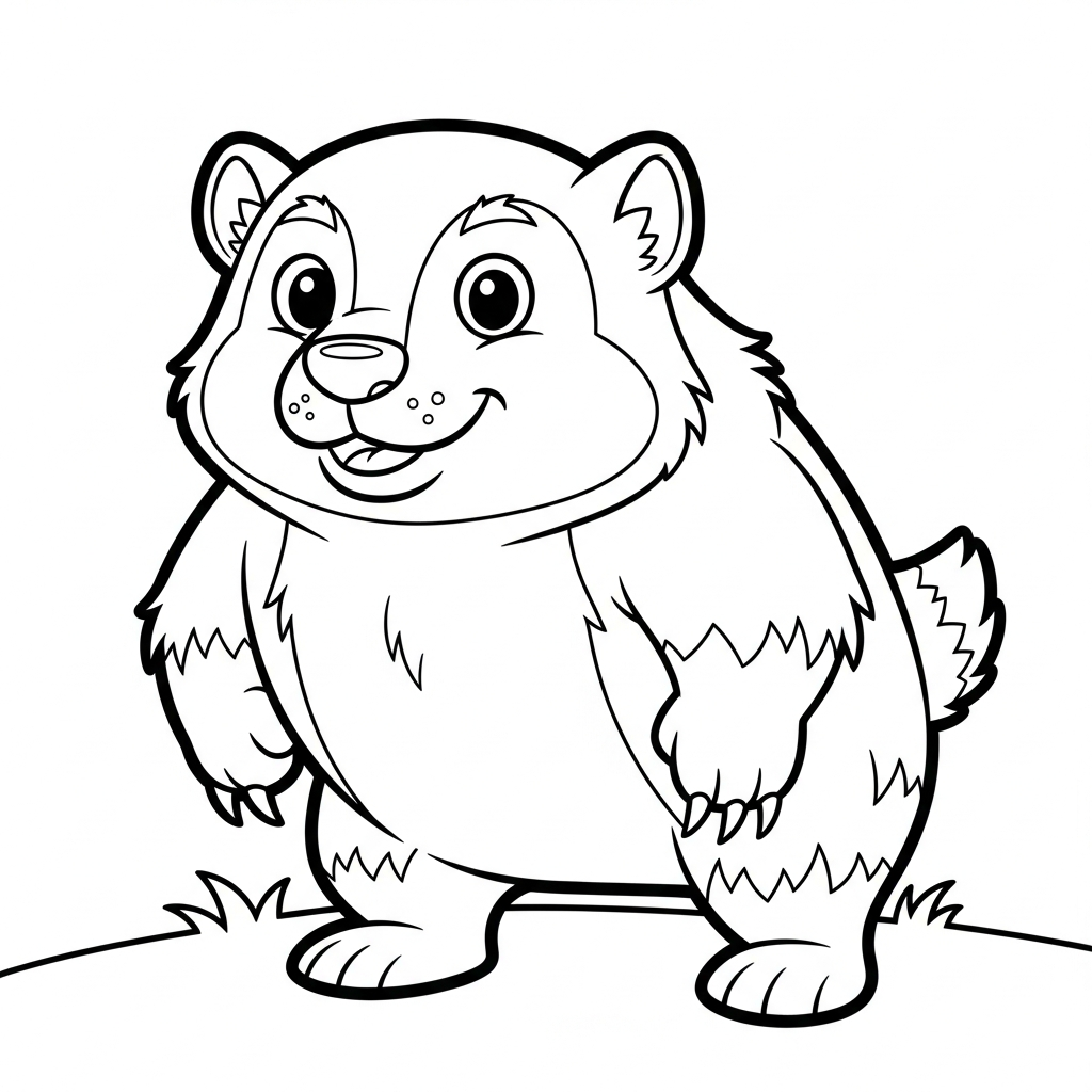 wolverine cartoon coloring page