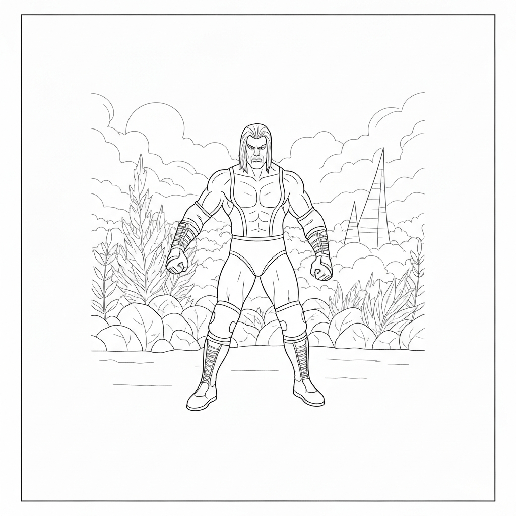 akcyjna kolorowanka wwe wrestling