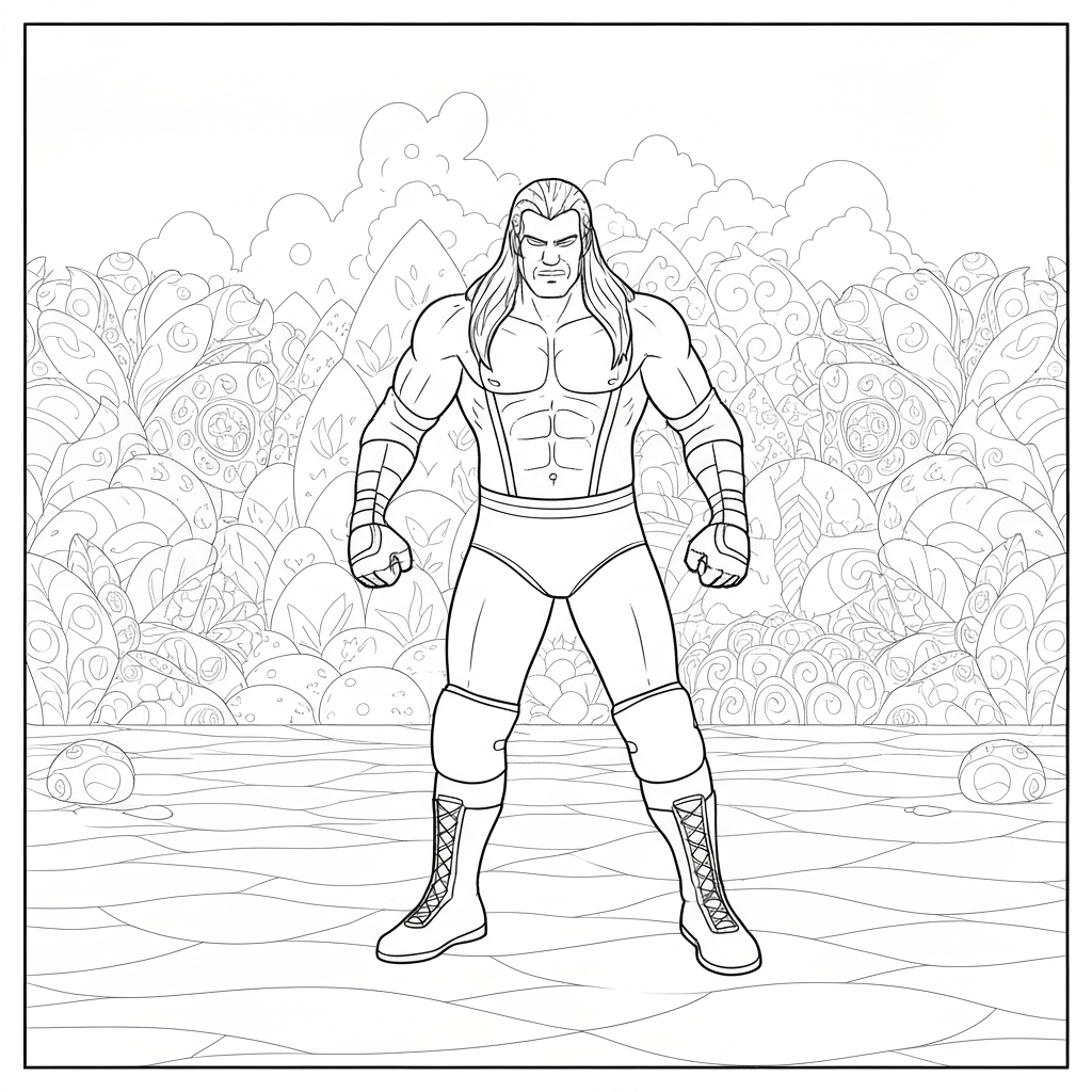 mandala kolorowanka wwe wrestling